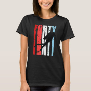 Retro Scuba Diving 40th Birthday Deep Sea Diver Wo T-Shirt