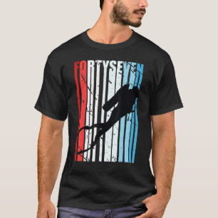 Retro Scuba Diving 47th Birthday Deep Sea Diver Wo T-Shirt