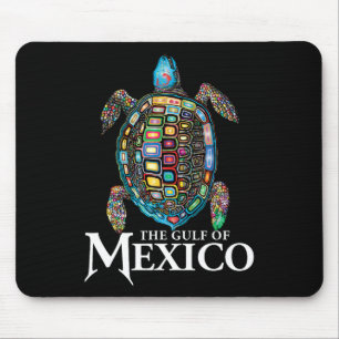 Retro Sea Turtle Gulf Of Mexico Never Forget Trump Mouse Pad