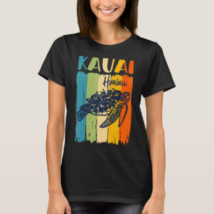 Retro Sea Turtle Kauai Hawaii Matching Friends Fa T-Shirt