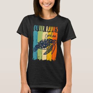 Retro Sea Turtle Outer Banks Carolina Theme Friend T-Shirt