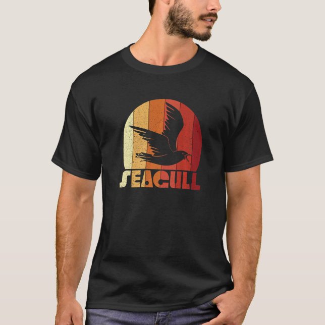 Retro Seagull Premium T-Shirt (Front)