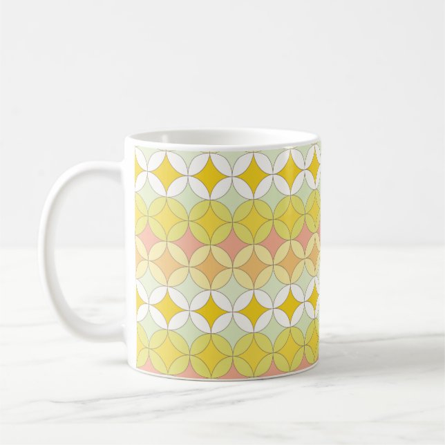 Retro seamless pattern. Disco style.  Coffee Mug (Left)