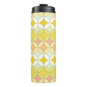 Retro seamless pattern. Disco style. Thermal Tumbler