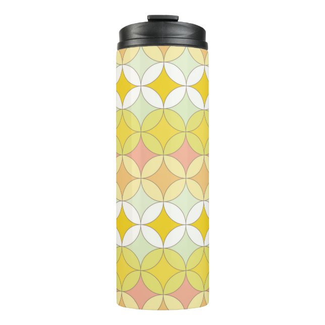 Retro seamless pattern. Disco style.  Thermal Tumbler (Front)