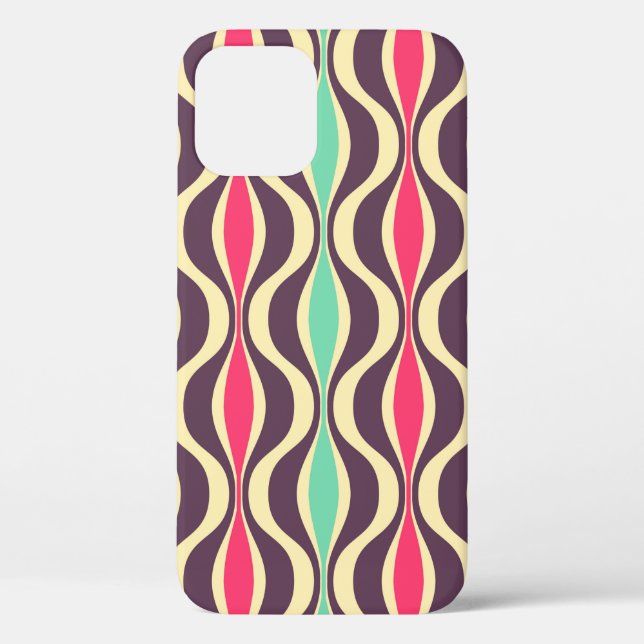 Retro seamless pattern from the 50s and 60s. Seaml Case-Mate iPhone Case (Back)
