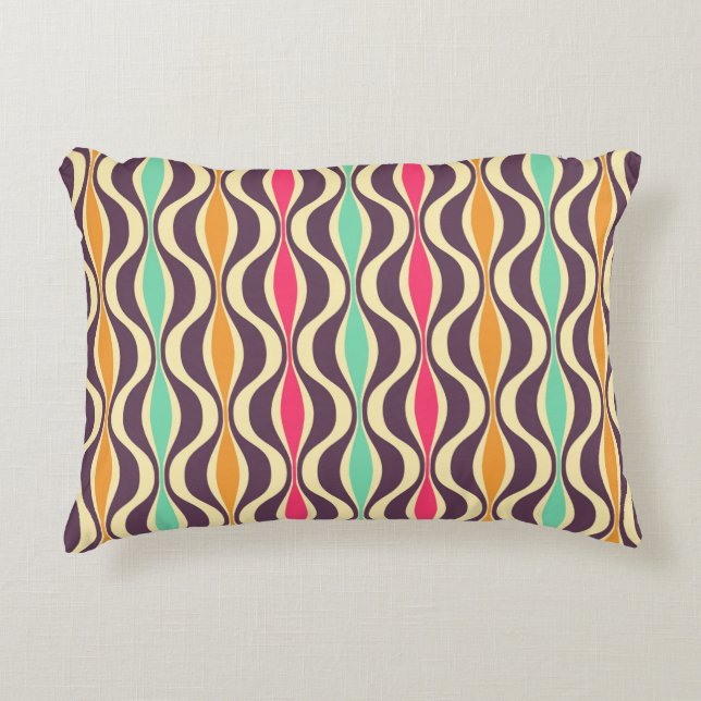 Retro seamless pattern from the 50s and 60s. Seaml Decorative Cushion (Front)