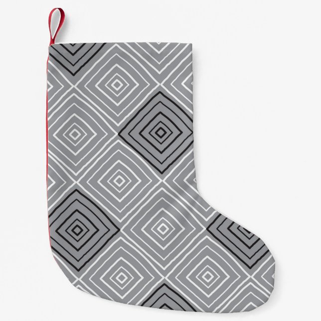 Retro seamless pattern, rug, carpet  small christmas stocking (Front)