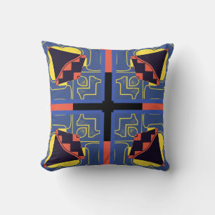 Retro seamless symmetry pattern  Pillow