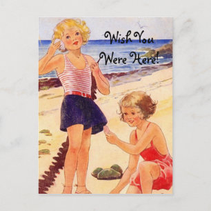 Retro Seashore Postcard