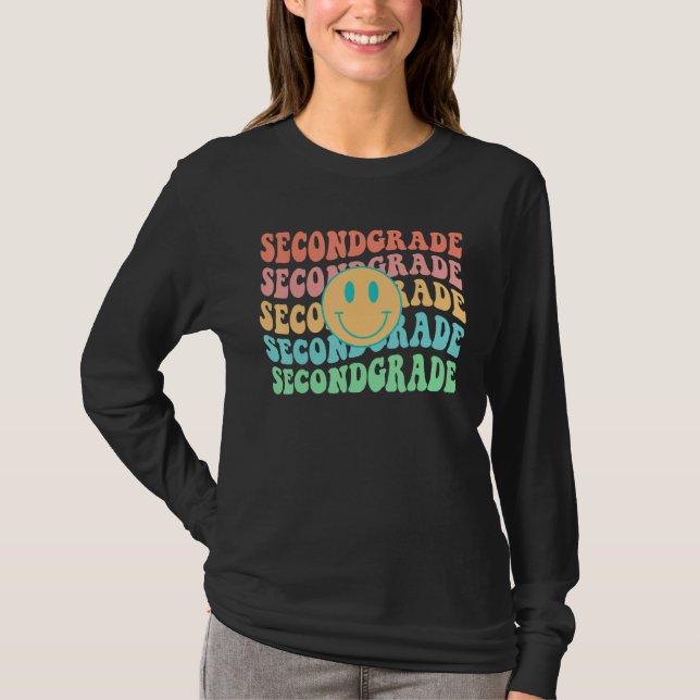 Retro Second Grade  Back To School 1 T-Shirt (Front)