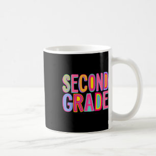 Retro Second Grade Rainbow Vibes Ck To School 2nd  Coffee Mug