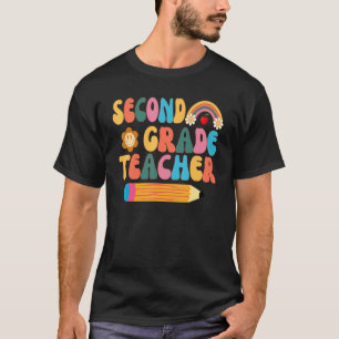 Retro Second Grade Teacher Back To School 2nd Grad T-Shirt