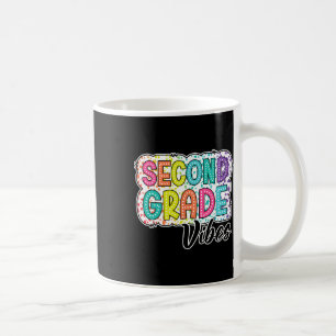 Retro Second Grade Vibes Back To School 2nd Grade Coffee Mug