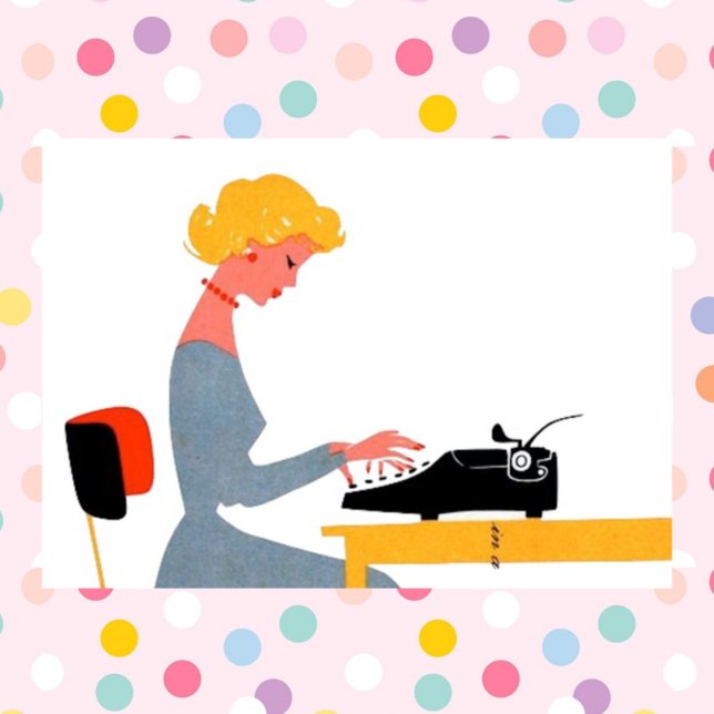 Retro Secretary, Administrative Professional Day Card (Creator Uploaded)