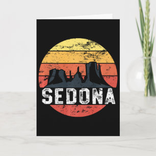 Retro Sedona Arizona Family Vacation Red Rocks Gif Card
