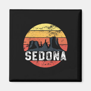 Retro Sedona Arizona Family Vacation Red Rocks Gif Magnet