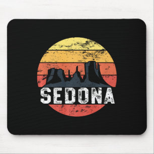 Retro Sedona Arizona Family Vacation Red Rocks Gif Mouse Pad