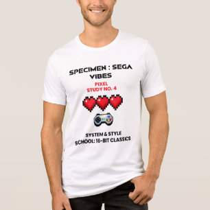 Retro Sega Vibes Pixel Study No. 4  Tri-Blend Shirt