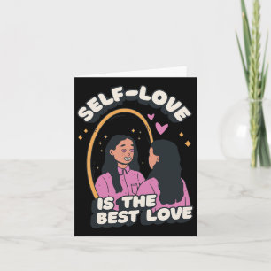 Retro Self Love Is The Best Love Mental Health Ins Card