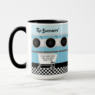 Retro Self-service Laundry They Do The Work Mug
