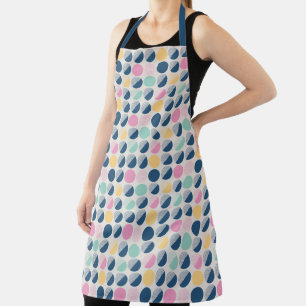 Retro Semi-Circle Pattern Apron