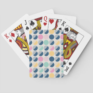 Retro Semi-Circle Pattern Playing Cards