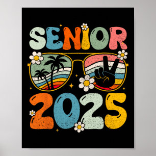 Retro Senior 2025 Ck To School Cl Of 2025 Graduati Poster
