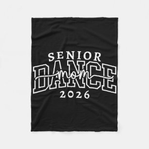 Retro Senior Dance Mum Cl Of 2026 Dancer Graduatio Fleece Blanket