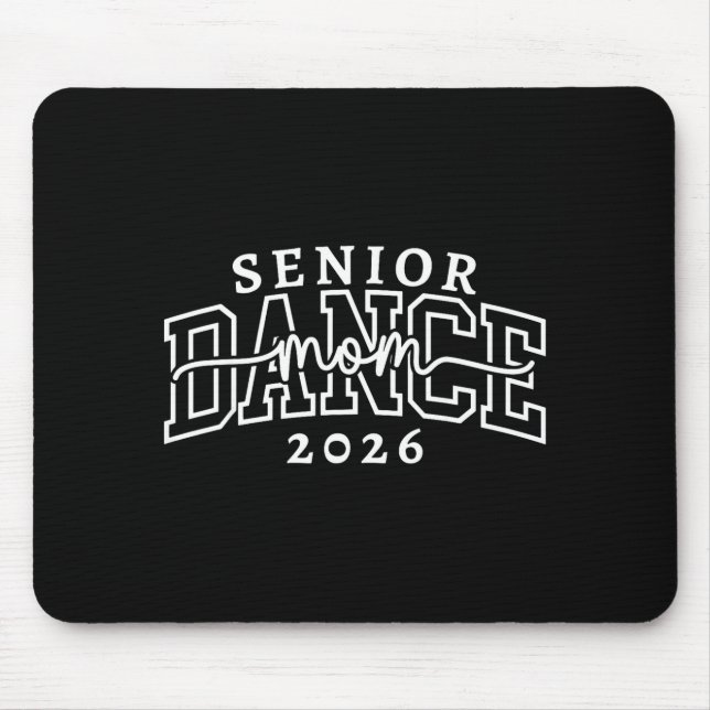 Retro senior dance mum class of 2026 dancer mouse pad (Front)