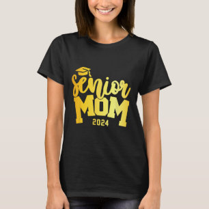 Retro Senior Mum Graduation Class Of 2024 School L T-Shirt