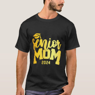 Retro Senior Mum Graduation Class Of 2024 School L T-Shirt