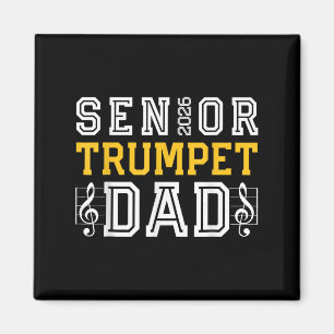 Retro Senior Trumpet Dad 2026 Marching Band Cl Of Magnet