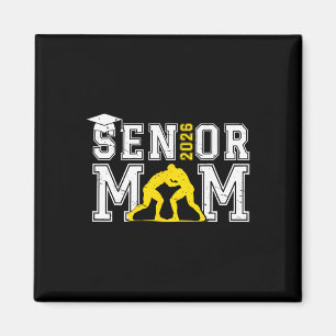 Retro Senior Wrestling Mum Cl Of 2026 Senior Wrest Magnet