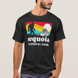 Retro Sequoia National Park Big Foot T-Shirt