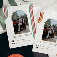 Retro Seventies | Arch Photo Save the Date