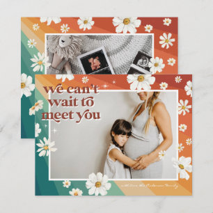Retro Seventies Boho Photo Pregnancy