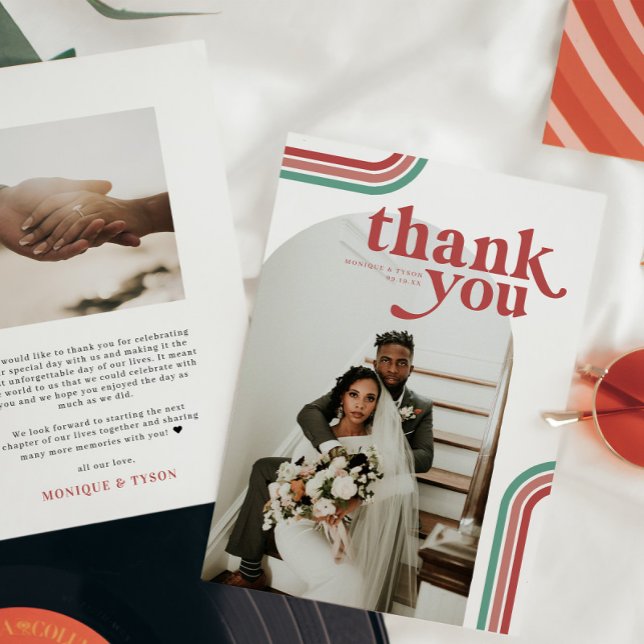 Retro Seventies | Photo Wedding Thank You (Creator Uploaded)