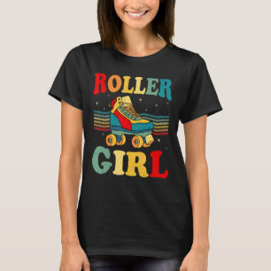 Retro Seventies Skate Derby Sports Roller Girls T-Shirt