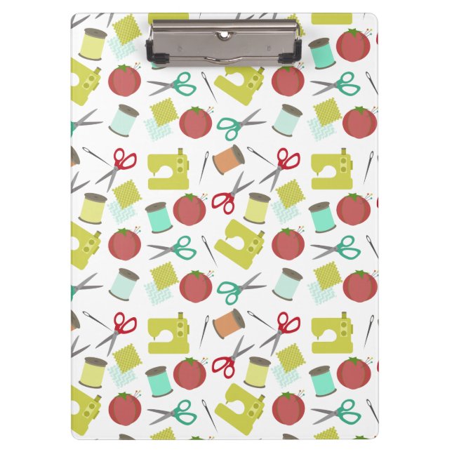 Retro Sewing Pattern Clipboard (Front)