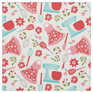 Retro Shabby Chic Kitchen Fabric