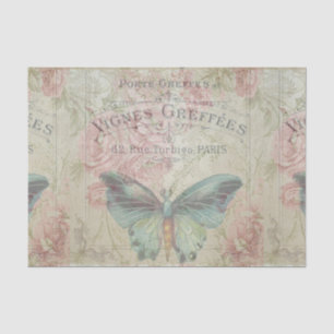 retro,shabby chic,vintage,country rustic,florals,b tissue paper