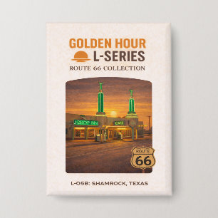 Retro Shamrock Texas Route 66 Landmark Art