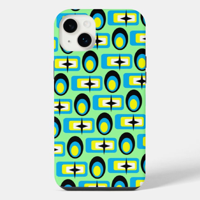 Retro Shapes iPhone Case (Back)