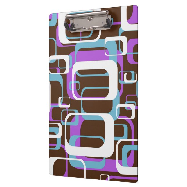 RETRO SHAPES PATTERN CLIPBOARD (Left)
