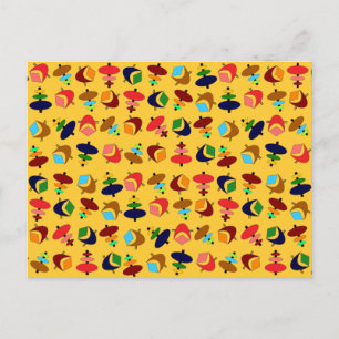 Retro Shapes Postcard
