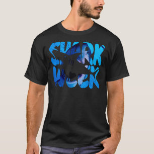 Retro Shark Ocean Biologist Animal Shark Fin Week T-Shirt