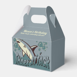Retro Shark Themed Birthday Party  Favour Box