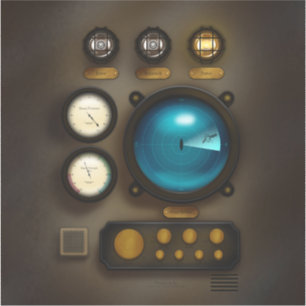 Retro Ship Control Panel Steampunk Phone or Tablet