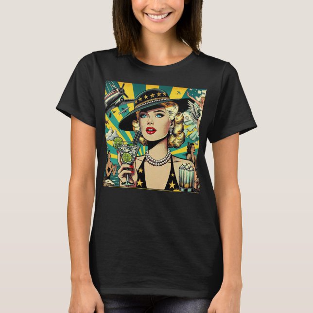 Retro Show Girl  T-Shirt (Front)